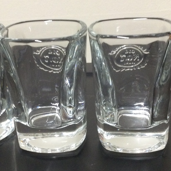 New 4 Vintage Jack Daniels Square Shot Glasses - Picture 10 of 10